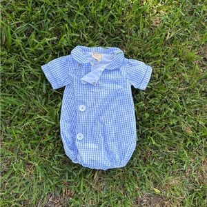 The Beaufort Bonnet Company Blue Checkered One Piece